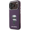 Karl Lagerfeld IML Ikonik Sketch Print MagSafe dėklas, skirtas Apple iPhone 18 Pro / 17 Pro, bordo spalvos