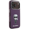 Karl Lagerfeld IML Ikonik Sketch Print MagSafe dėklas, skirtas Apple iPhone 18 Pro / 17 Pro, bordo spalvos