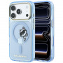 Karl Lagerfeld Peekaboo Logo MagSafe dėklas, skirtas Apple iPhone 18 Pro Max / 17 Pro Max, mėlynas