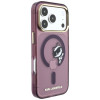 Karl Lagerfeld Peekaboo Logo MagSafe dėklas, skirtas Apple iPhone 18 Pro / 17 Pro, bordo spalvos
