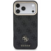 Guess 4G dėklas su pinigine, MagSafe, skirtas Apple iPhone 18 Pro / 17 Pro, juodas