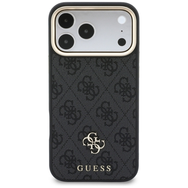 Guess 4G dėklas su pinigine, MagSafe, skirtas Apple iPhone 18 Pro Max / 17 Pro Max, juodas