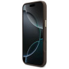 Guess 4G dėklas su pinigine ir pakabuku, MagSafe, skirtas Apple iPhone 18 Pro Max / 17 Pro Max, rudas