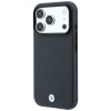 BMW Kevlar Metal Logo MagSafe dėklas, skirtas Apple iPhone 18 Pro / 17 Pro, antracitinis