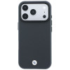 BMW Kevlar Metal Logo MagSafe dėklas, skirtas Apple iPhone 18 Pro / 17 Pro, antracitinis