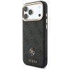 Guess 4G dėklas su pinigine ir pakabuku, MagSafe, skirtas Apple iPhone 18 Pro / 17 Pro, rudas