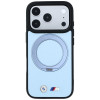 BMW Kevlar Ring Stand 360 MagSafe dėklas, skirtas Apple iPhone 18 Pro / 17 Pro, mėlynas