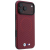 BMW M Carbon Printed Ring MagSafe dėklas, skirtas Apple iPhone 18 Pro Max / 17 Pro Max, raudonas