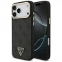 Guess 4G Triangle Logo MagSafe dėklas, skirtas Apple iPhone 18 Pro Max / 17 Pro Max, juodas auksinis