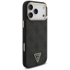 Guess 4G Triangle Logo MagSafe dėklas, skirtas Apple iPhone 18 Pro Max / 17 Pro Max, juodas auksinis