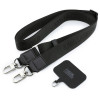 Karl Lagerfeld Saffiano Karl&Choupette Heads Pins Strap Logo dėklas, skirtas Apple iPhone 18 Pro / 17 Pro, juodas