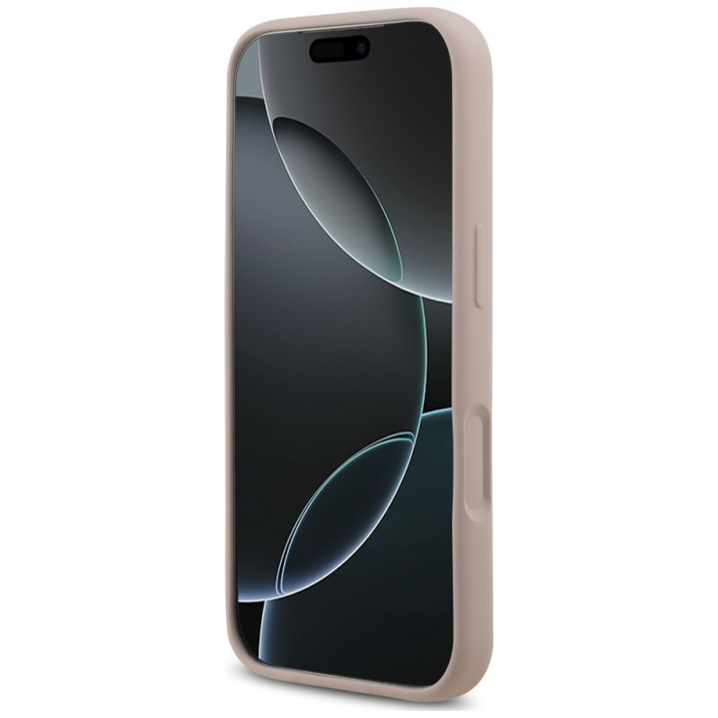 Karl Lagerfeld silikoninis Karl&Choupette Ring MagSafe dėklas, skirtas Apple iPhone 18 Pro / 17 Pro, juodas