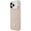 Guess Triangle Logo MagSafe dėklas, skirtas Apple iPhone 18 Pro Max / 17 Pro Max, rožinis