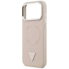 Guess Triangle Logo MagSafe dėklas, skirtas Apple iPhone 18 Pro Max / 17 Pro Max, rožinis