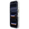 Guess IML Script Metal MagSafe dėklas, skirtas Apple iPhone 18 Pro / 17 Pro, permatomas