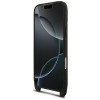 Karl Lagerfeld Saffiano Karl&Choupette Metal Pin CBDY Strap dėklas, skirtas Apple iPhone 18 Pro Max / 17 Pro Max, juodas