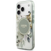 Guess IML Flower & Tonal Circle MagSafe dėklas, skirtas Apple iPhone 18 Pro Max / 17 Pro Max, žalias