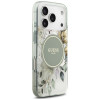 Guess IML Flower & Tonal Circle MagSafe dėklas, skirtas Apple iPhone 18 Pro Max / 17 Pro Max, žalias