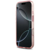 Guess IML Flower & Tonal Circle MagSafe dėklas, skirtas Apple iPhone 18 Pro Max / 17 Pro Max, rožinis