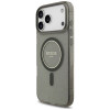 Guess IML Glitter Pearl Strap MagSafe dėklas, skirtas Apple iPhone 18 Pro Max / 17 Pro Max, juodas