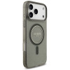 Guess IML Glitter Pearl Strap MagSafe dėklas, skirtas Apple iPhone 18 Pro Max / 17 Pro Max, juodas
