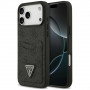 Guess Guess 4G Double Card Triangle dėklas, skirtas Apple iPhone 18 Pro Max / 17 Pro Max, juodas