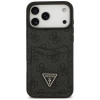 Guess Guess 4G Double Card Triangle dėklas, skirtas Apple iPhone 18 Pro Max / 17 Pro Max, juodas