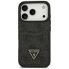 Guess 4G Double Card Triangle dėklas, skirtas Apple iPhone 18 Pro / 17 Pro, juodas