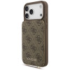 Guess 4G Cardslots & Magnetic Closure Crossbody dėklas, skirtas Apple iPhone 18 Pro Max / 17 Pro Max, rudas