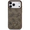 Guess 4G Double Card Triangle dėklas, skirtas Apple iPhone 18 Pro Max / 17 Pro Max, rudas