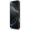 Guess 4G Double Card Triangle dėklas, skirtas Apple iPhone 18 Pro Max / 17 Pro Max, rudas