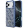 Guess 4G Double Card Triangle dėklas, skirtas Apple iPhone 18 Pro Max / 17 Pro Max, mėlynas