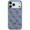Guess 4G Double Card Triangle dėklas, skirtas Apple iPhone 18 Pro Max / 17 Pro Max, mėlynas