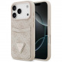 Guess 4G Double Card Triangle dėklas, skirtas Apple iPhone 18 Pro Max / 17 Pro Max, rožinis