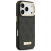 Guess Guess 4G Logo Plate MagSafe dėklas, skirtas Apple iPhone 18 Pro Max / 17 Pro Max, juodas
