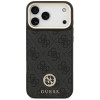 Guess 4G Strass Logo MagSafe dėklas Apple iPhone 18 Pro Max / 17 Pro Max, juodas
