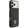 Guess 4G Strass Logo MagSafe dėklas Apple iPhone 18 Pro Max / 17 Pro Max, juodas