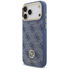 Guess Guess 4G Strass Logo MagSafe dėklas, skirtas Apple iPhone 18 Pro Max / 17 Pro Max, mėlynas