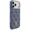 Guess Guess 4G Strass Logo MagSafe dėklas, skirtas Apple iPhone 18 Pro Max / 17 Pro Max, mėlynas