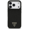 Guess Croco Triangle Logo MagSafe dėklas, skirtas Apple iPhone 18 Pro / 17 Pro, juodas