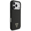 Guess Croco Triangle Logo MagSafe dėklas, skirtas Apple iPhone 18 Pro / 17 Pro, juodas