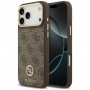 Guess Guess 4G Strass Logo MagSafe dėklas, skirtas Apple iPhone 18 Pro Max / 17 Pro Max, rudas