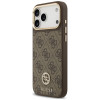 Guess Guess 4G Strass Logo MagSafe dėklas, skirtas Apple iPhone 18 Pro Max / 17 Pro Max, rudas