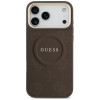 Guess Peony Hot Stamp MagSafe dėklas, skirtas Apple iPhone 18 Pro Max / 17 Pro Max, rudas