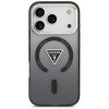 Guess Guess IML Gradient Triangle Logo MagSafe dėklas, skirtas Apple iPhone 18 Pro Max / 17 Pro Max, juodas