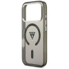 Guess Guess IML Gradient Triangle Logo MagSafe dėklas, skirtas Apple iPhone 18 Pro Max / 17 Pro Max, juodas