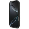 Karl Lagerfeld Saffiano Mono Patch Choupette dėklas, skirtas Apple iPhone 18 Pro / 17 Pro, juodas