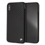 BMW BMHCI65MBC Signature Carbon kietasis dėklas Apple iPhone XS Max, juodas