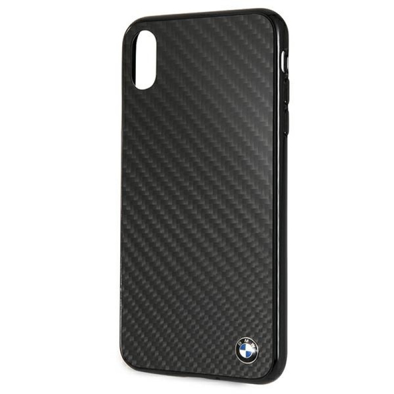 BMW BMHCI65MBC Signature Carbon kietasis dėklas Apple iPhone XS Max, juodas