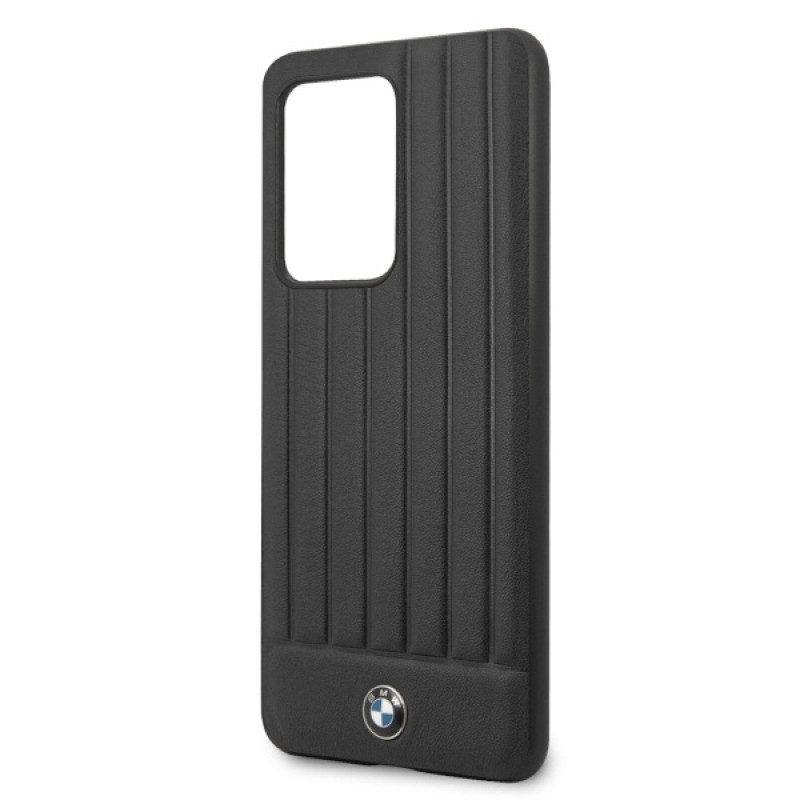 BMW BMHCS69POCBK Signature kietasis dėklas, skirtas Samsung Galaxy S20 Ultra, juodas